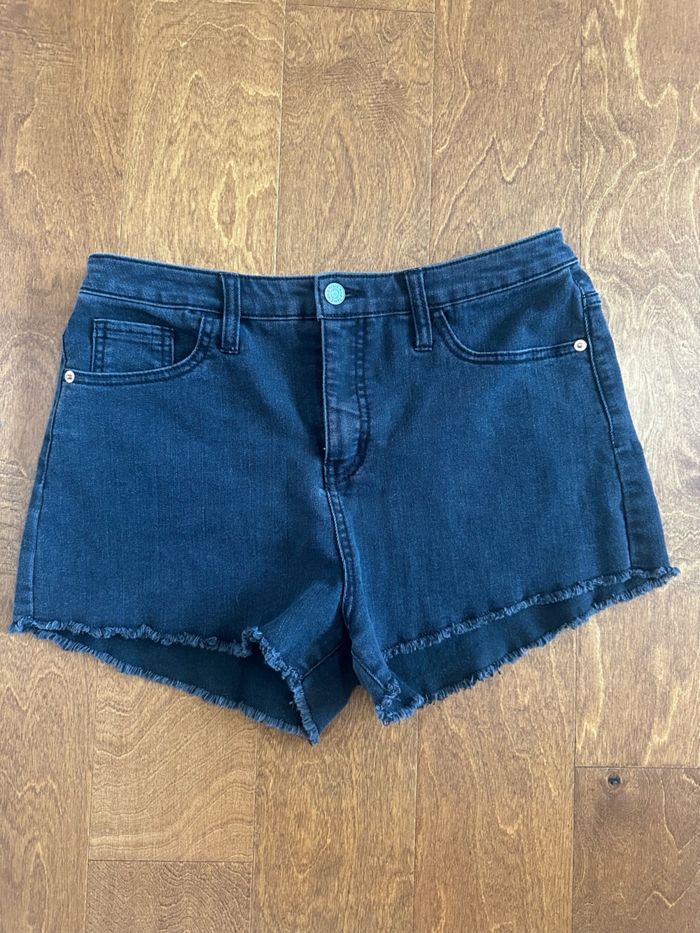 NWOT Wild Fable Black Frayed Hem Jean Shorts size 10
